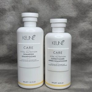 Keune Care Vital Nutrition Shampoo 10.1oz/300ml & Conditioner 8.5oz/250ml